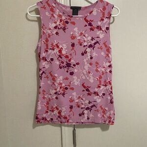 The Limited Pink Floral Tank Top Fitted Style